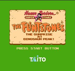 Flintstones, The - The Surprise at Dinosaur Peak! (USA) Title Screen